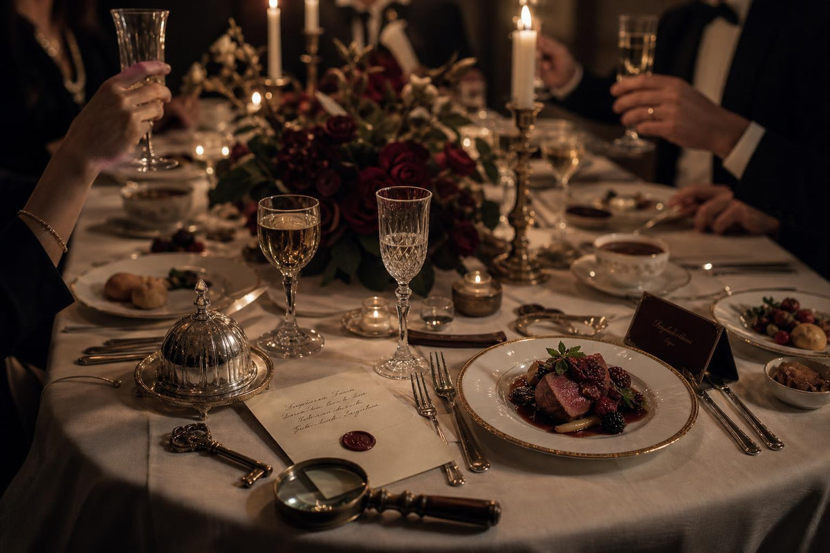 Krimidinner Menü: Passende Rezepte für jeden Gang
