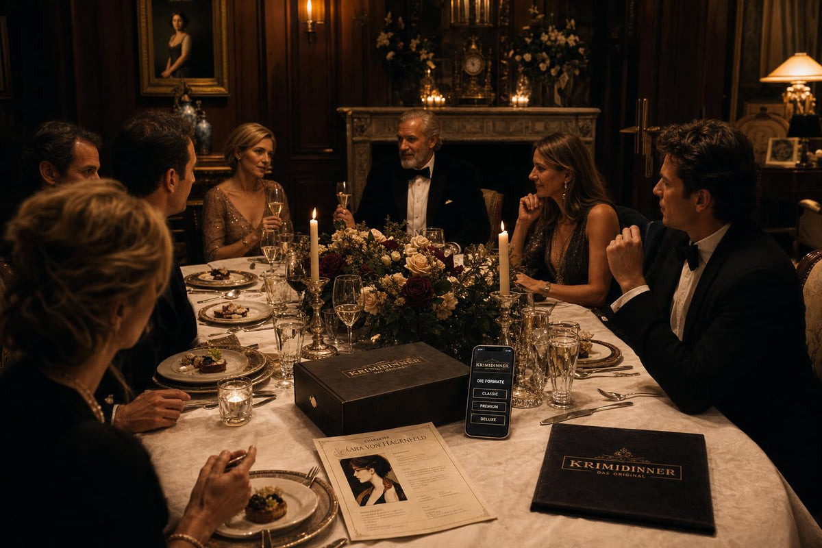 Krimidinner kaufen: Box, App oder PDF – welche Variante gewinnt?
