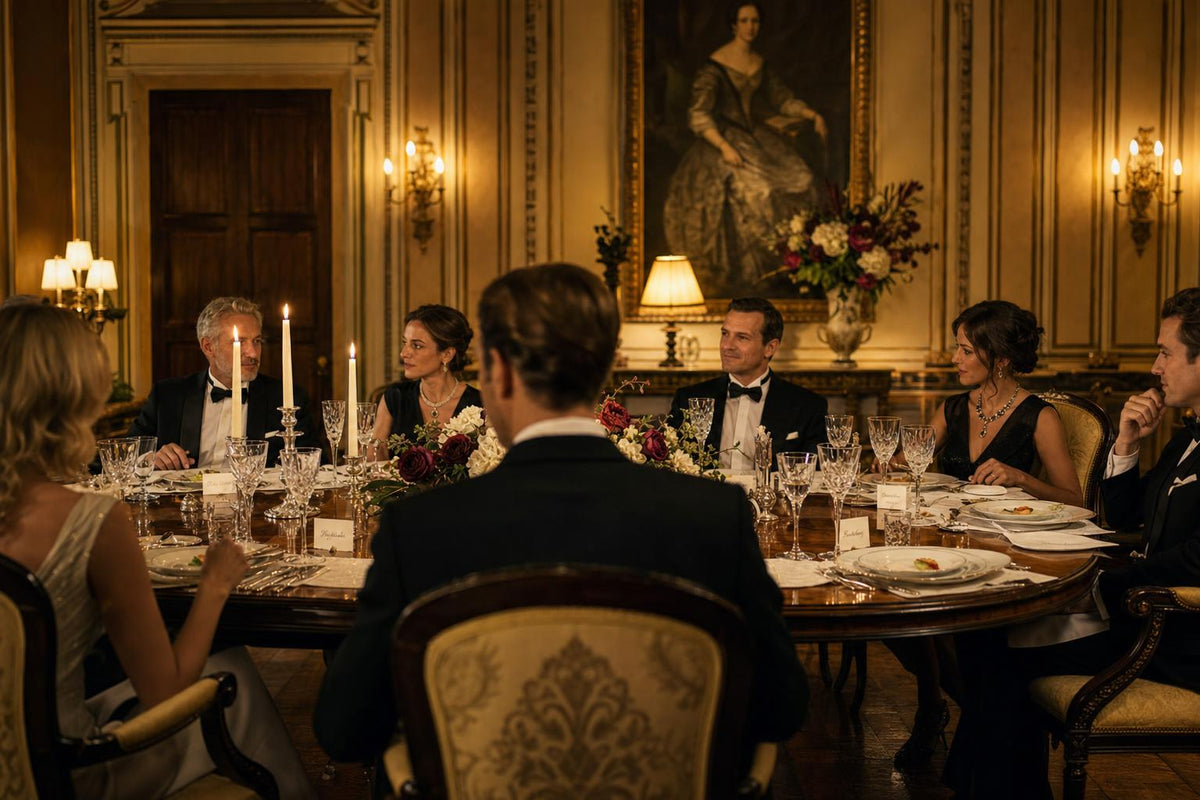 Krimidinner Sitzordnung: So platzierst du deine Gäste richtig
