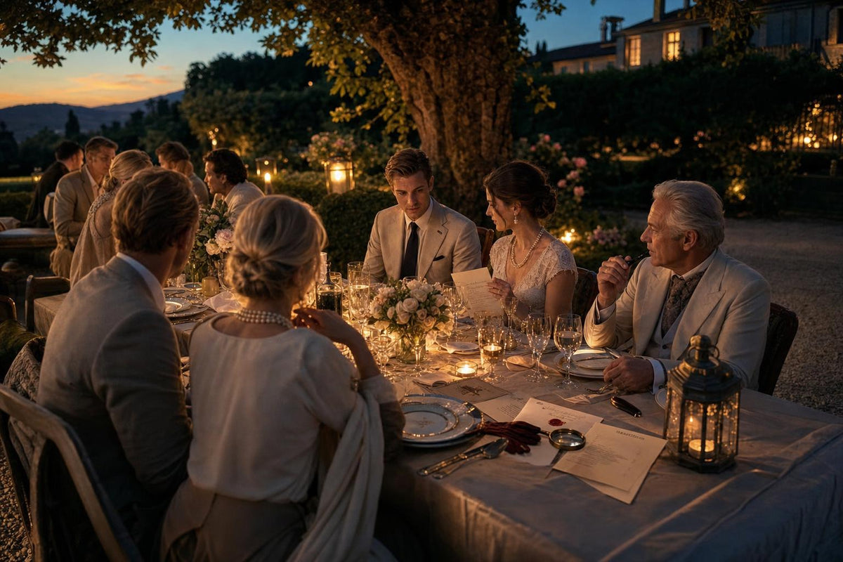 Krimidinner im Garten: Mord an lauen Sommerabenden