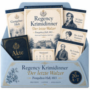 Regency Krimidinner - Der letzte Walzer · Mord auf Pompelton Hall 1813 – Als Gastgeber selbst mitspielen