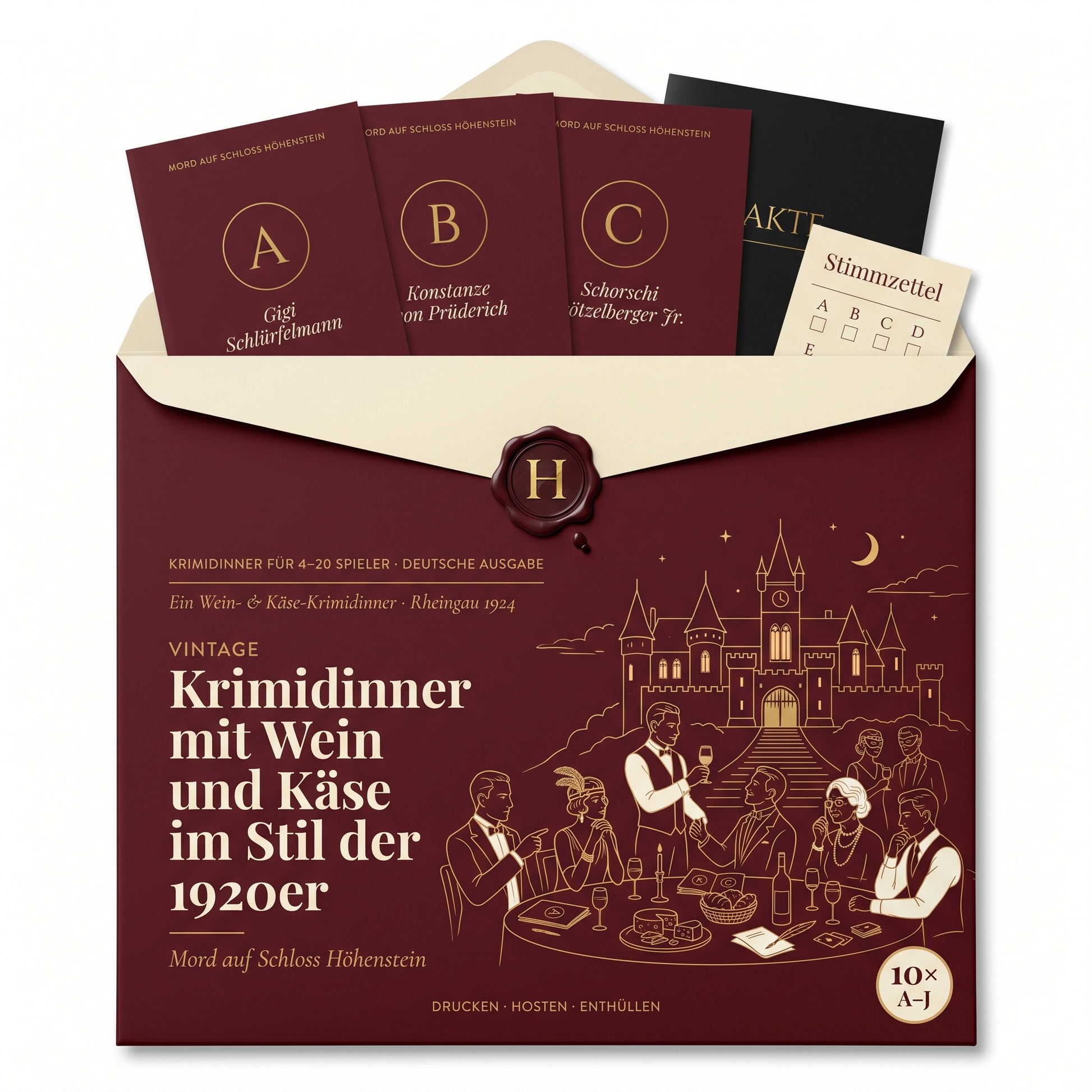 Wein- und Käse-Krimidinner