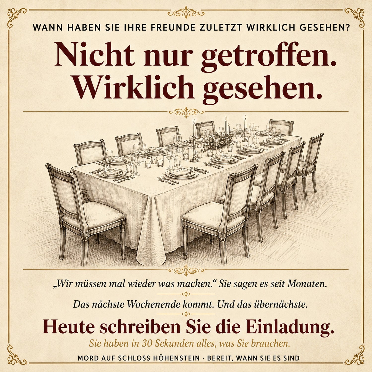 krimidinner zuhause