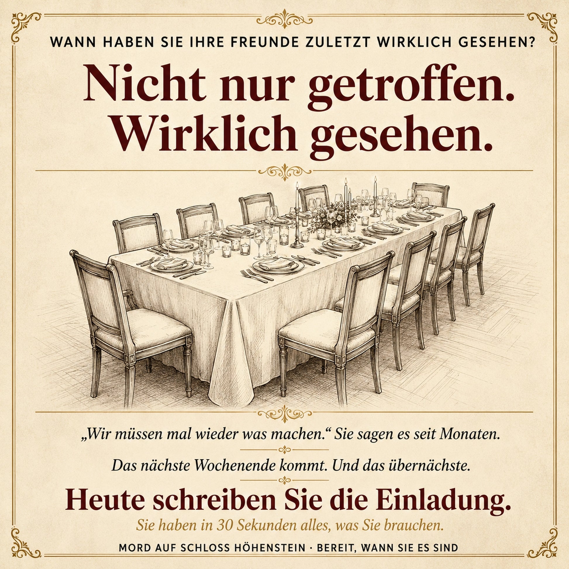 krimidinner zuhause