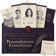 Personalisiertes Krimidinner für Zuhause – Mit euren Namen & Berufen